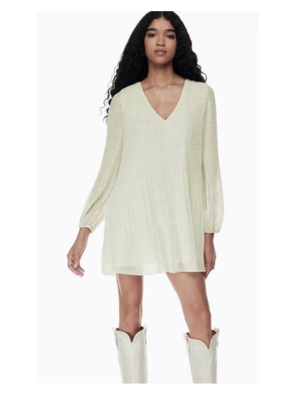 Wilfred Daydreamer V-Neck Dress Rainwash Green xs s read